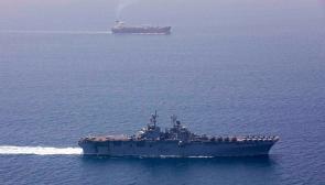 Wasp-class amphibious assault ship USS Kearsarge (LHD 3) transits the Strait of Hormuz in 2019. Photo: DVIDS Public Archive
