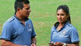 Tushar Arothe and Indian women's cricket team skipper Mithali Raj.