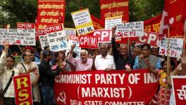 Left Parties Hold All-India Protests Against Economic Crisis