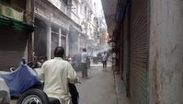 A disinfection underway during the COVID-19 pandemic in Delhi Pic Credit: Sumita Roy Dutta/Creative Commons