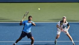 Rohan Bopanna and Denis Shapovalov at the US Open