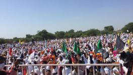 Farmers in thousands gathered at the Dussehra Ground in Sirsa and staged a dharna on October 6. Courtesy - Facebook