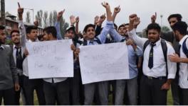 kashmir student protes