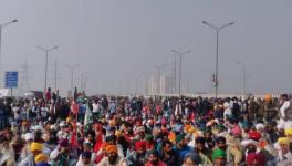 Farmers protest at Ghazipur border