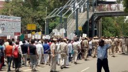  Street vendors in thousands marched on Saturday in Delhi. Courtesy - Special Arrangement