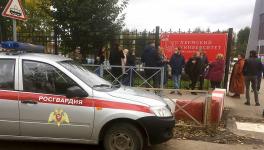 A gunman opened fire on Monday at a university in Russia, leaving eight people dead and 28 hurt, officials said.