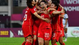 China women's national team players at the AFC Women's Asian Cup