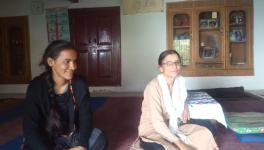 (Bina and Neema Vaishnav in the ashram)