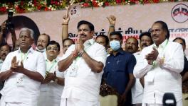 Palaniswami greets the AIADMK General Council. Image courtesy: ANI