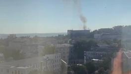 An UAV hit the roof of the headquarters of Russia’s Black Sea Fleet, Sevastopol, Crimea, August 20, 2022 