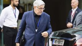 Iranian envoy to the IAEA in Vienna, Mohsen Naziri Asl, leaves Palais Coburg,  venue of closed-door nuclear talks, August 5, 2022