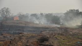 Areas in Jharia coalfields have been rendered vulnerable by underground fires and subsidence. Image: Ayaskant Das.