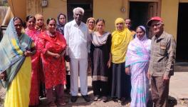  of the Belgaum District Beedi and Tobacco workers union along with the President, CA Kharade (Centre).