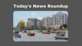 Fishing boats anchored at Badhwar Park jetty due to the formation of a depression over the southeast Arabian Sea, in Mumbai, Tuesday, June 6, 2023. The depression is likely to move northwestward and intensify into  cyclonic storm 'Biparjoy', the India Meteorological Department said on Tuesday.