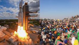 ISRO's Launch Vehicle Mark-III (LVM3) M4 rocket carrying 'Chandrayaan-3' lifts off from the launch pad at Satish Dhawan Space Centre, in Sriharikota, Friday, July 14, 2023.