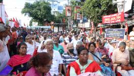  Dharna in kolkata on Manipur violence at moulali . 