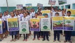 Climate strike in schools of west bengal in the tiffin hours photo by pradipta sarkar