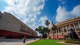 Old and New parliament India