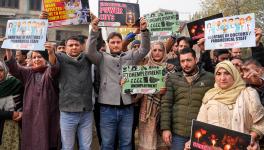  Congress leaders and workers raise slogans during a protest over unscheduled power cuts, in Srinagar, Thursday, Nov. 23, 2023