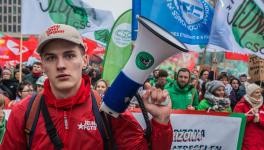 Trade union youth bloc during protest against austerity and cuts. Source: MPLP-GVHV/Facebook