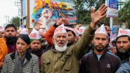 Muslims protesting against UCC in Dehradun recently. 