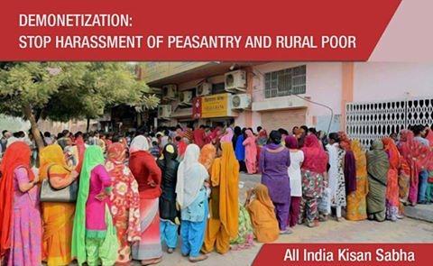 Demonetisation: A Bitter Harvest for Peasantry? 