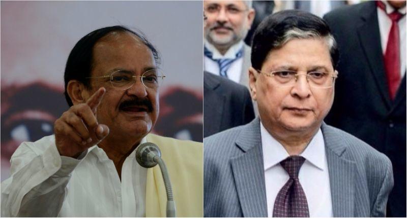 Vice President Naidu And dipak misra