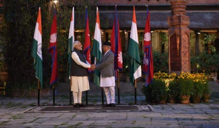 Narendra Modi and K.P. Sharma Oli