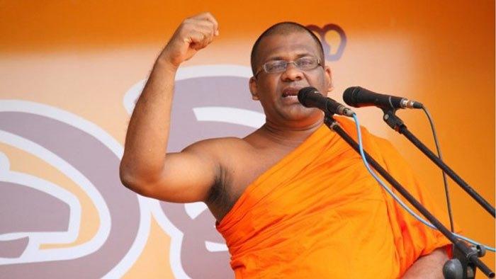 Galagoda Aththe Gnanasara, the controversial leader of Bodu Bala Sena