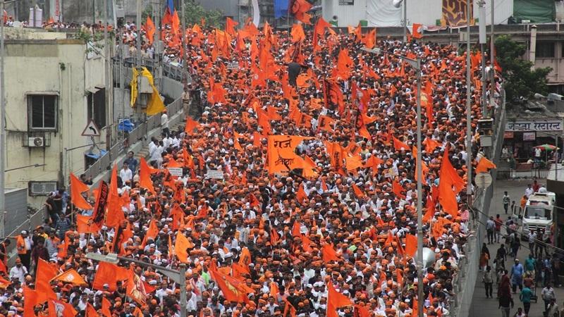 Maratha Agitation in Maharashtra for Reservation of Maratha Community