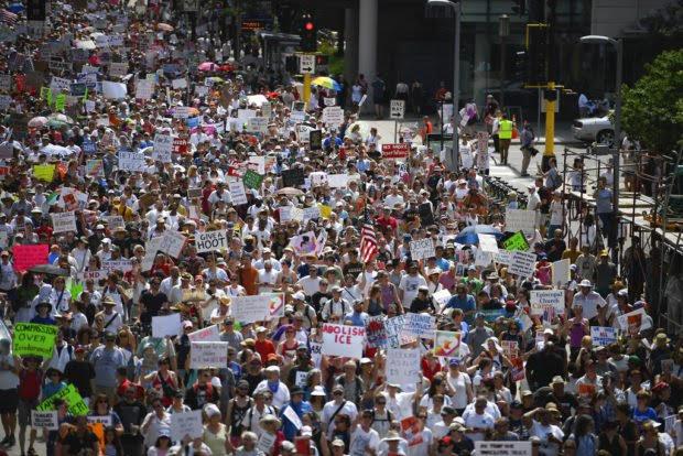 Protest against Trump's anti-immigration policy