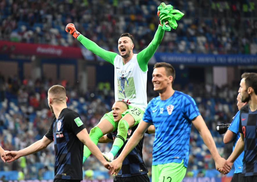 Croatia football team goalkeeper Danijel Subasic at FIFA World Cup.