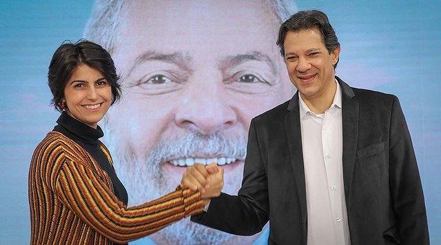 Fernando Haddad and Manuela D’Avila 