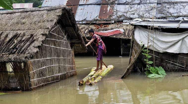 Floods in North East.