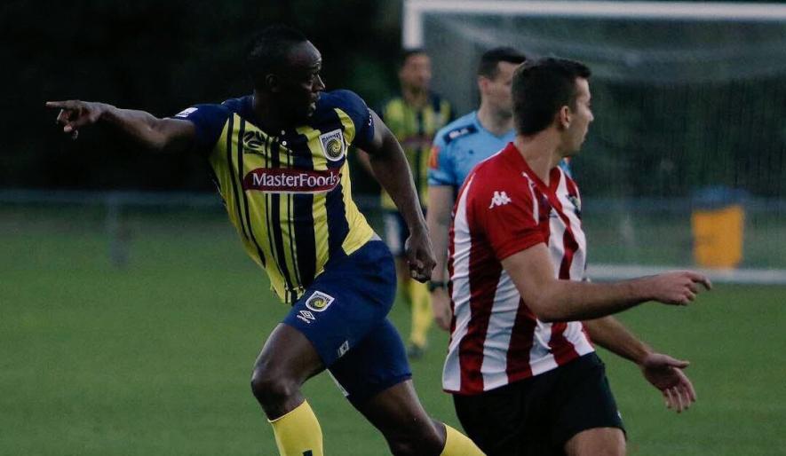 Usain Bolt at Central Coast Mariners