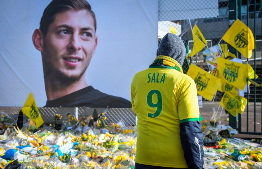 Emiliano Sala tribute at FC Nantes' Stadium