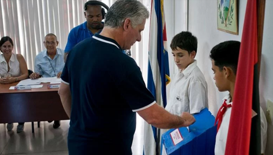 Cuban president Miguel Diaz Canel 