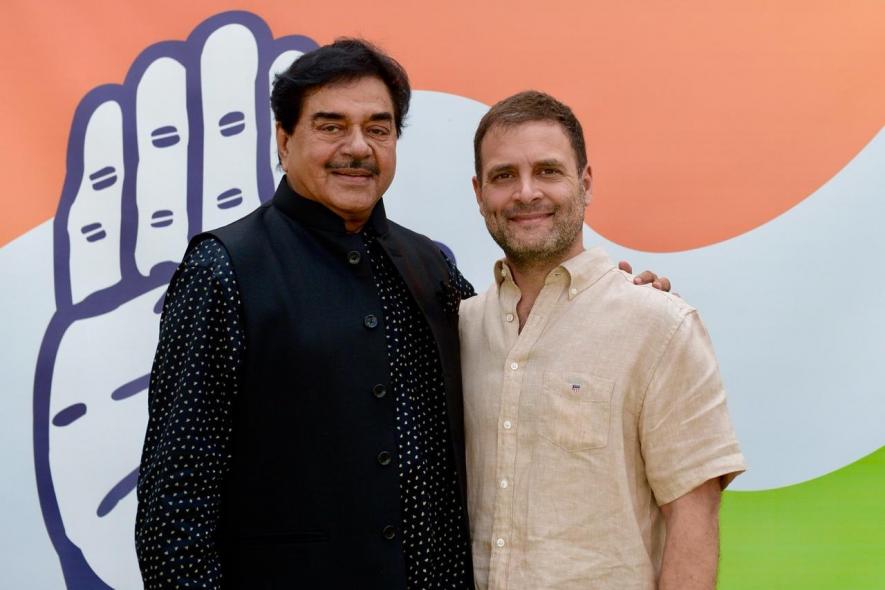 Shartughan Sinha and Rahul Gandhi