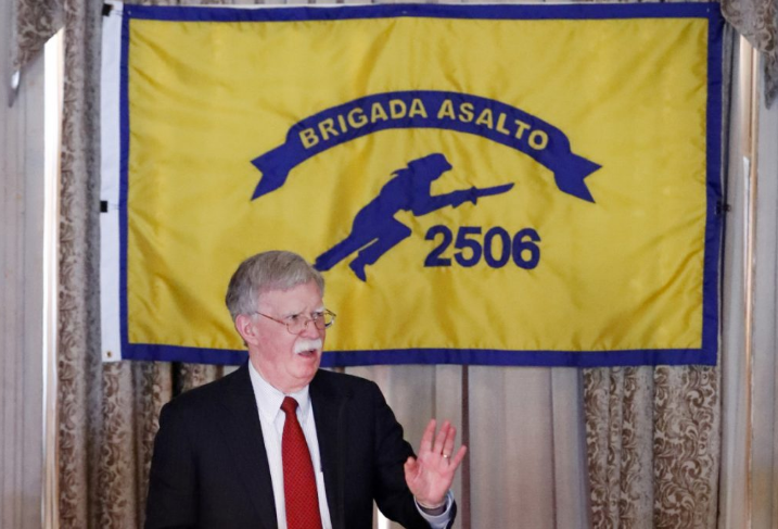 John Bolton spoke about the new sanctions in Miami on the anniversary of the Bay of Pigs invasion