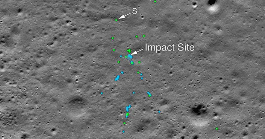 NASA Finds Debris of Chandrayaan 2’s Vikram Lander on Moon