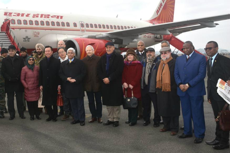  the delegation includes diplomats from Vietnam, South Korea, Niger, Nigeria, Morocco, Guyana, Argentina, Philippines, Norway, Maldives, Fiji, Togo, Bangladesh and Peru.