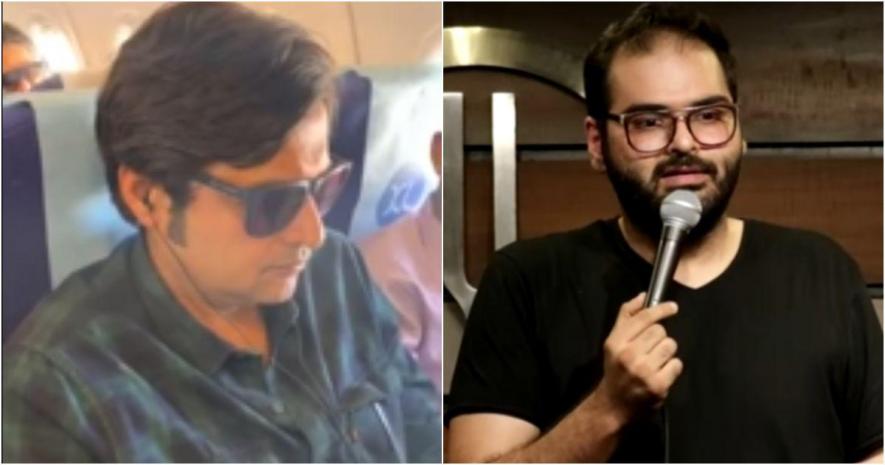 Republic TV anchor Arnab Goswami and comedian Kunal Kamra