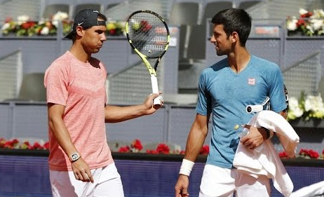 Rafael Nadal and Novak Djokovic