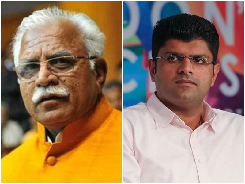 Khattar and Dushyant Chautala