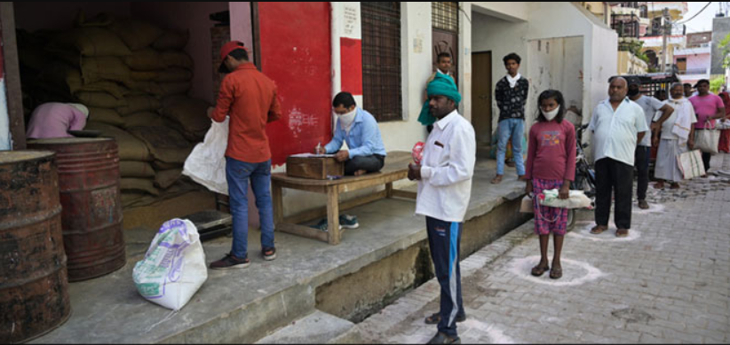 MP Govt Distributed Grains Similar to Animal