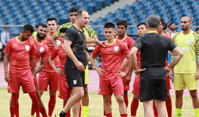 Indian football team under coach Igor Stimac