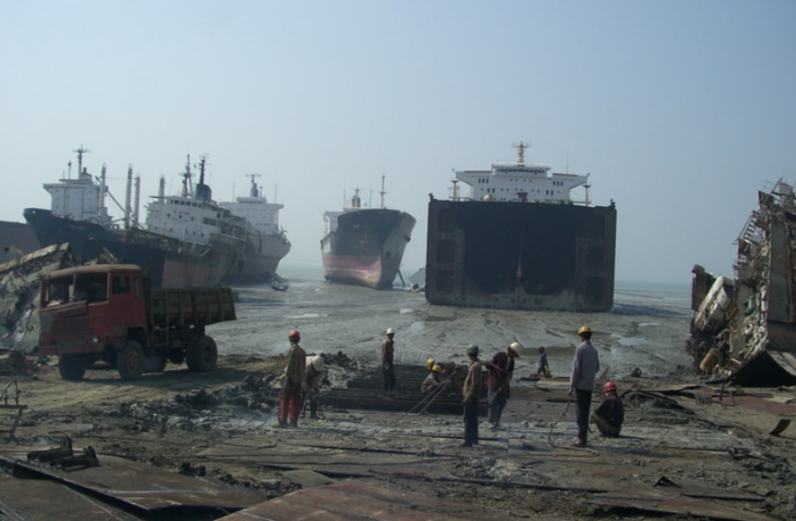 ship breaking.