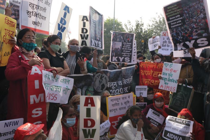 protest in solidarity farmers.