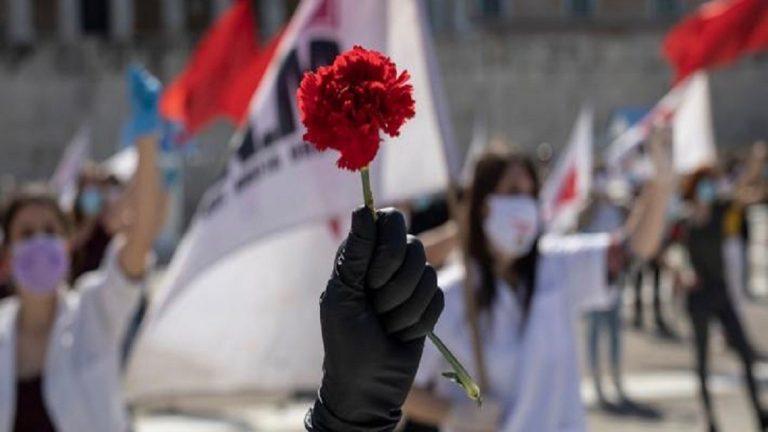 A May Day mobilization in Greece. Photo 902. gr