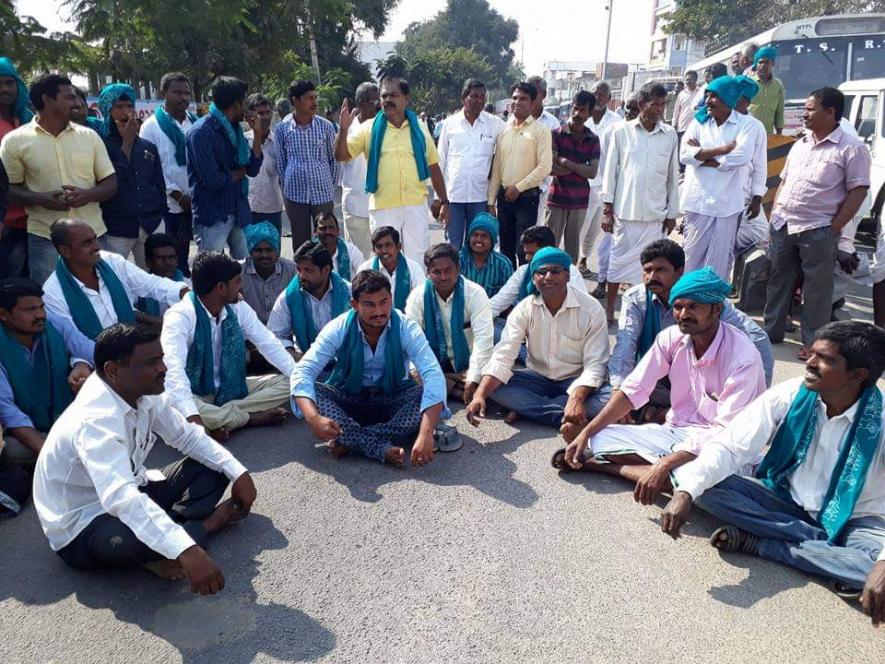 telangana turmeric farmers' protest